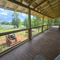 Covered porch and deck