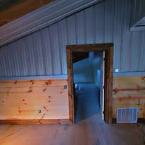 Finished metal-building interior