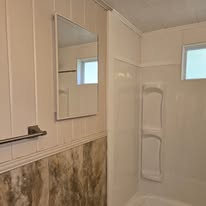 Finished shower and wall panels