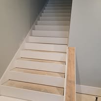 Interior stairs under construction